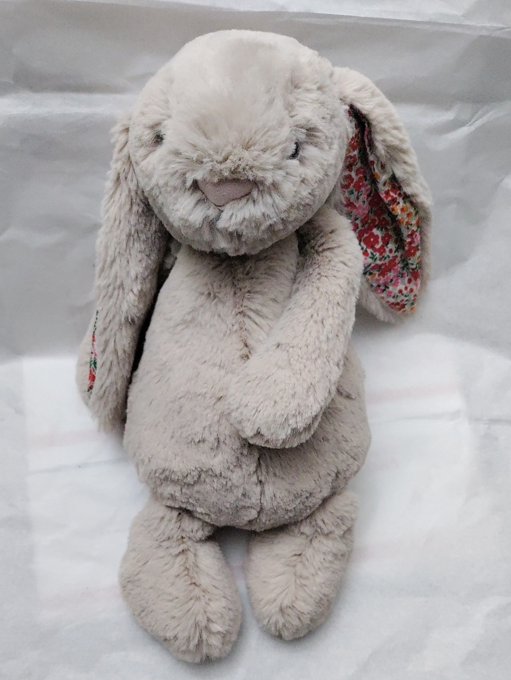 Jellycat Blossom Beige Bunny Petal Floral Ear Plush Toy